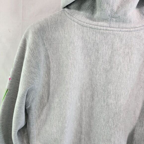 Teddy Fresh Hoodie Mens Small Gray Pullover Sweatshirt Green Purple 2017 - Picture 11 of 13